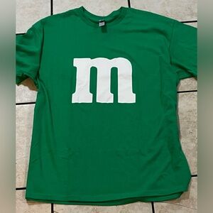 Green M&M Graphic Tee Gildan Adult Unisex Sz XL